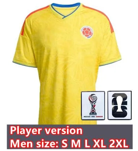 JAMES Kolumbien Fußballtrikot-Set Nationalmannschaft... Spieler 2026 Heim-Patch