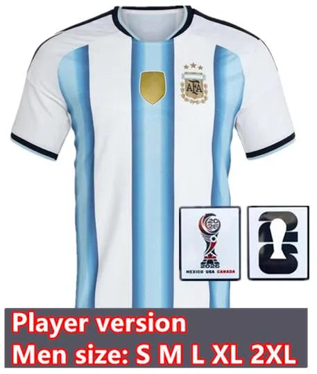 Camiseta Argentina 1ª Equipación - Player version con parches oficiales