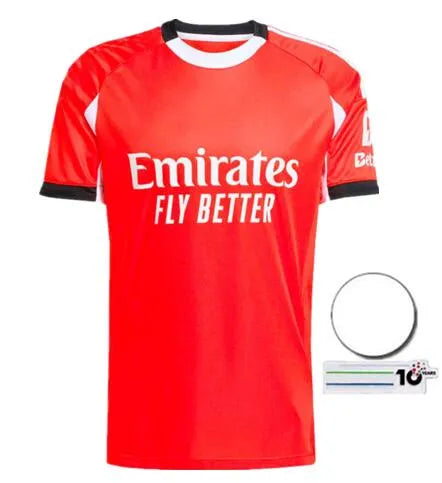 Benfica Soccer T Shirts   Featuring Player Names And... 25/26 home patch