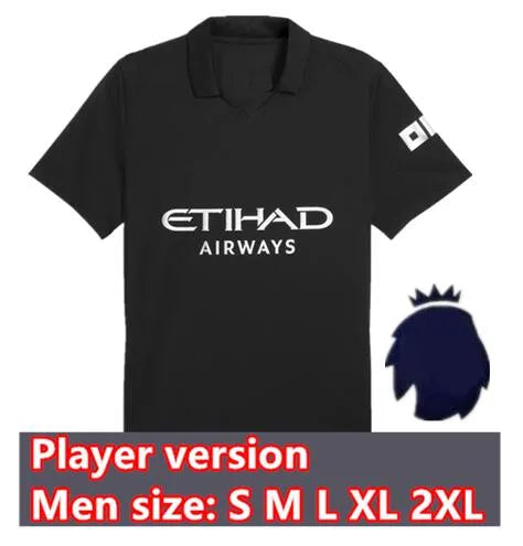 MARMOUSH 2025 Man City Soccer Jerseys   Retro Style... Player 25/26 away Patch
