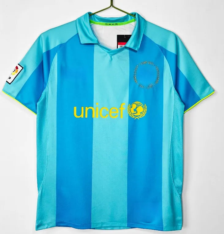 BARCELONAS Retro Soccer Jerseys   Ronaldinho 100th... 2007-08 away