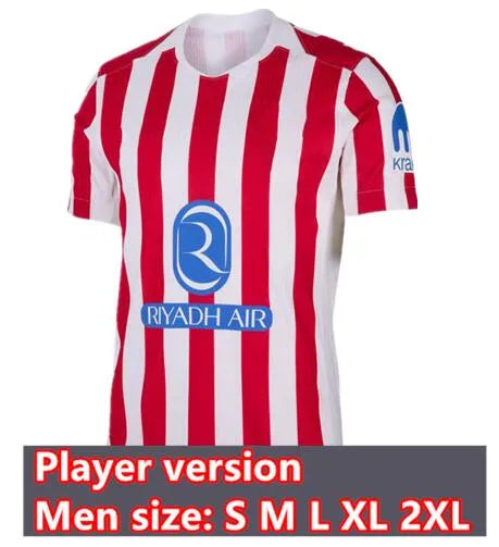 Atleticos Madrides Soccer T Shirts   Griezmann,... Player 25/26 home