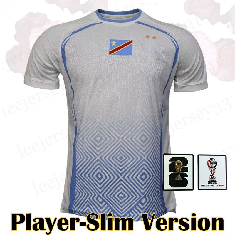 Camiseta RDCongo 2ª Equipación - Player version con parches oficiales