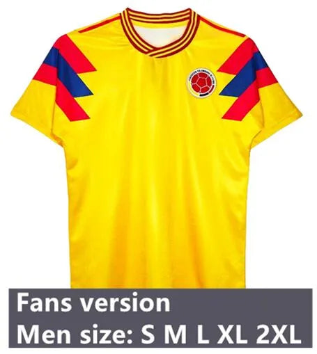 JAMES Kolumbien Fußballtrikot-Set Nationalmannschaft... 1990 Heim