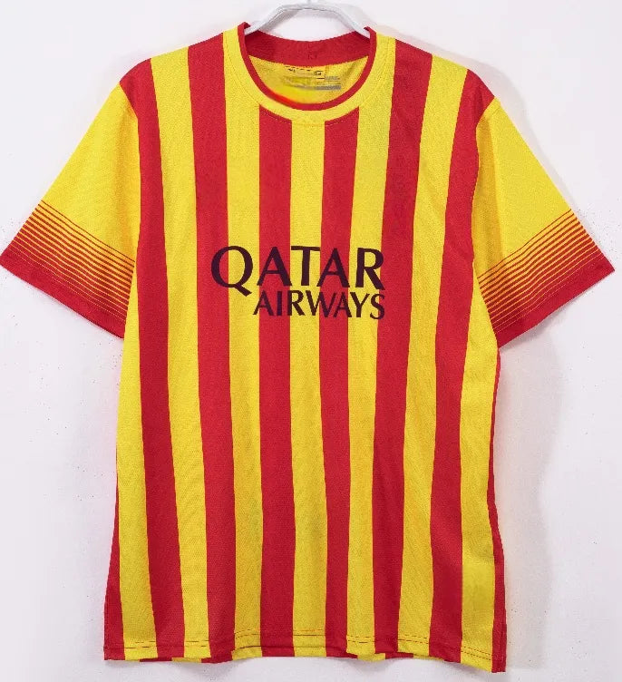 BARCELONAS Retro Soccer Jerseys   Ronaldinho 100th... 2013-14 away