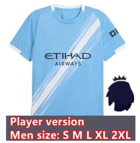 MARMOUSH 2025 Man City Soccer Jerseys   Retro Style... Player 25/26 home Patch