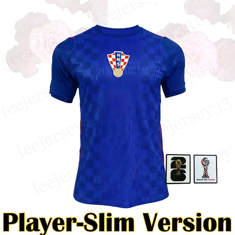 Camiseta Croacia 2ª Equipación – Player version con parches oficiales