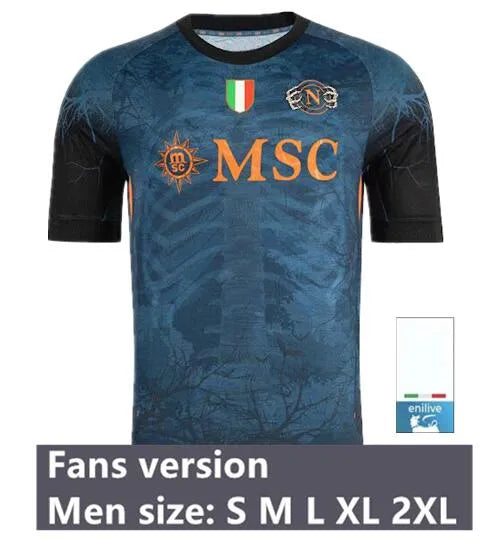 25 26 Napoli Soccer Jerseys LUKAKU DE BRUYNE 2025... 25/26 Halloween patch
