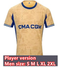 Marseille Soccer Jerseys 2026   OM Football Shirts... Gold