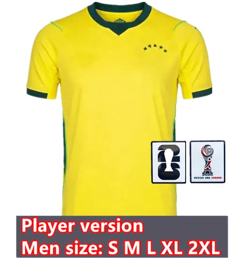 Camiseta Brasil 1ª Equipación - Player version con parches oficiales