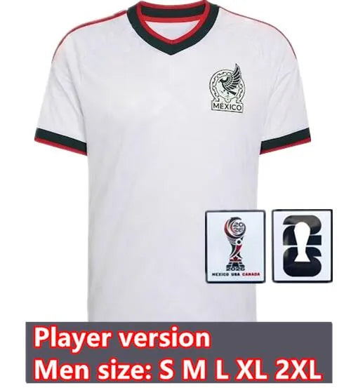 Mexiko 2026 Trikots für die Fußball-Weltmeisterschaft – Heim & Auswärts ... Spieler 2026 Auswärts-Patch2