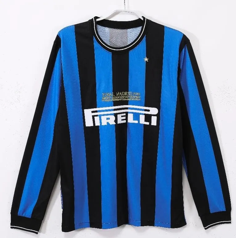 Inter Retro Soccer Jerseys 88 89 90 91 92 93 94 95 96... 2009-10 home Long sleeves