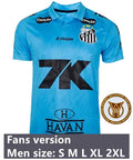 Santos Retro Fußballtrikots 12 13 24 26 27 Neymar... 25/26 3rd Sponsoren-Patch1