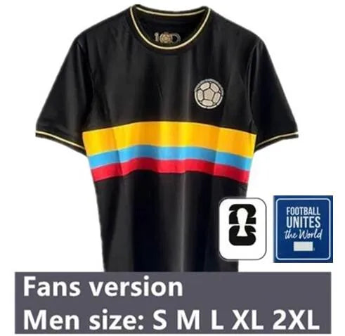 JAMES Kolumbien Fußballtrikot-Set Nationalmannschaft ... 100. Auswärts-Patch