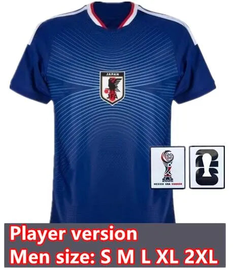 Japan Fußballtrikots 2026 Erwachsene & Kinder Japanische... Spieler 2026 Heim-Patch2