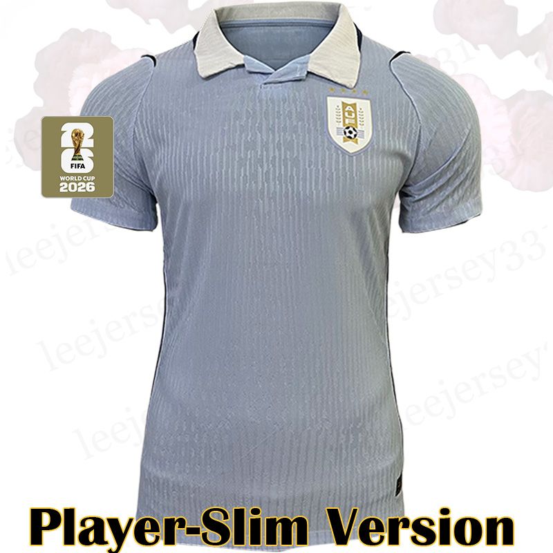 Camiseta Uruguay 1ª Equipación - Player version con parche oficial
