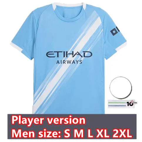 MARMOUSH 2025 Man City Soccer Jerseys   Retro Style... Player 25/26 home UCL