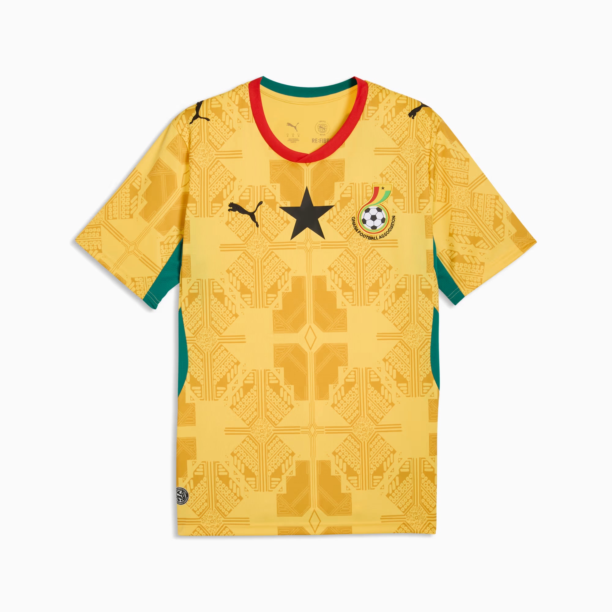 Camiseta Ghana 2ª Equipación – Fan Version con parches oficiales