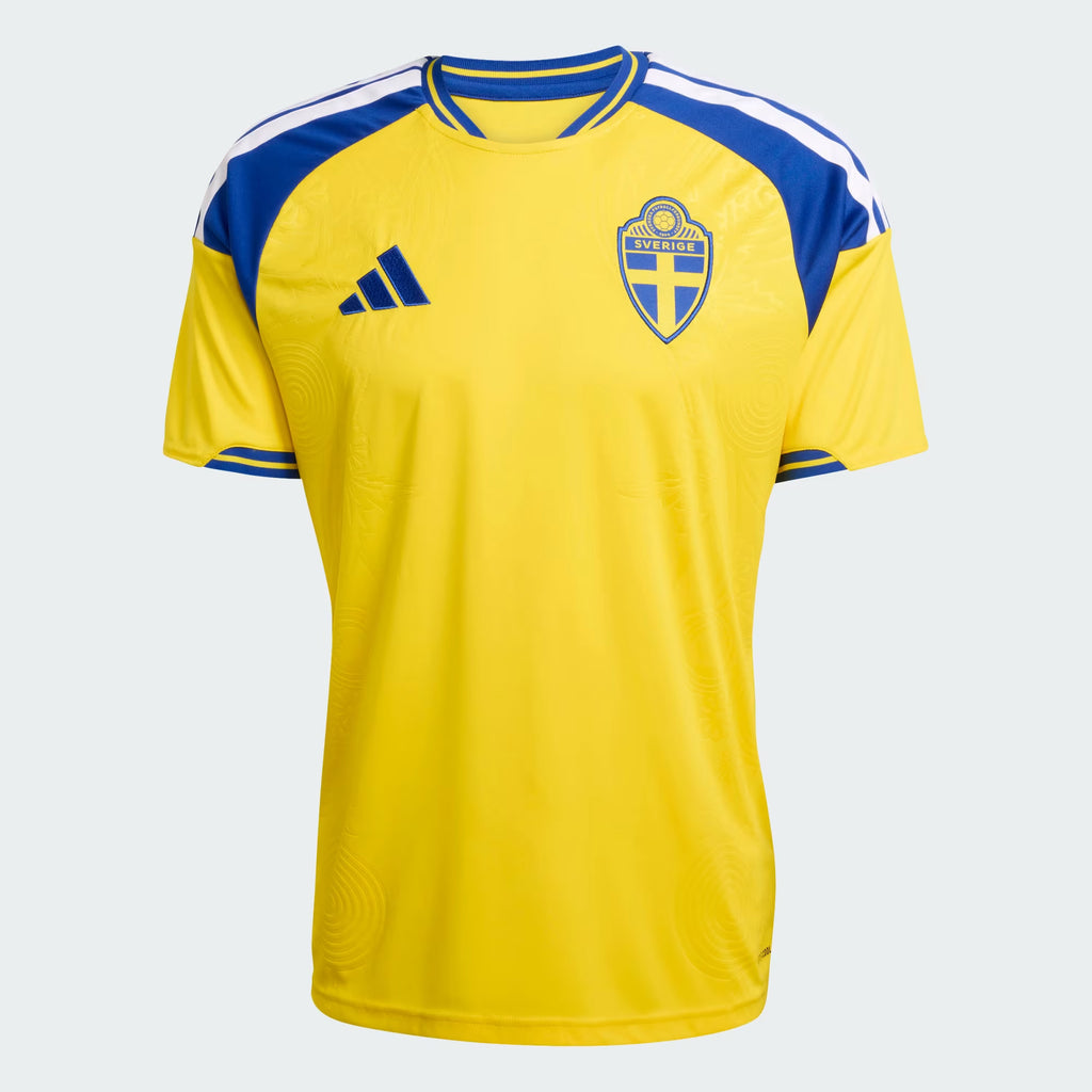 Camiseta Suecia 1ª Equipación – Fan version con parches oficiales