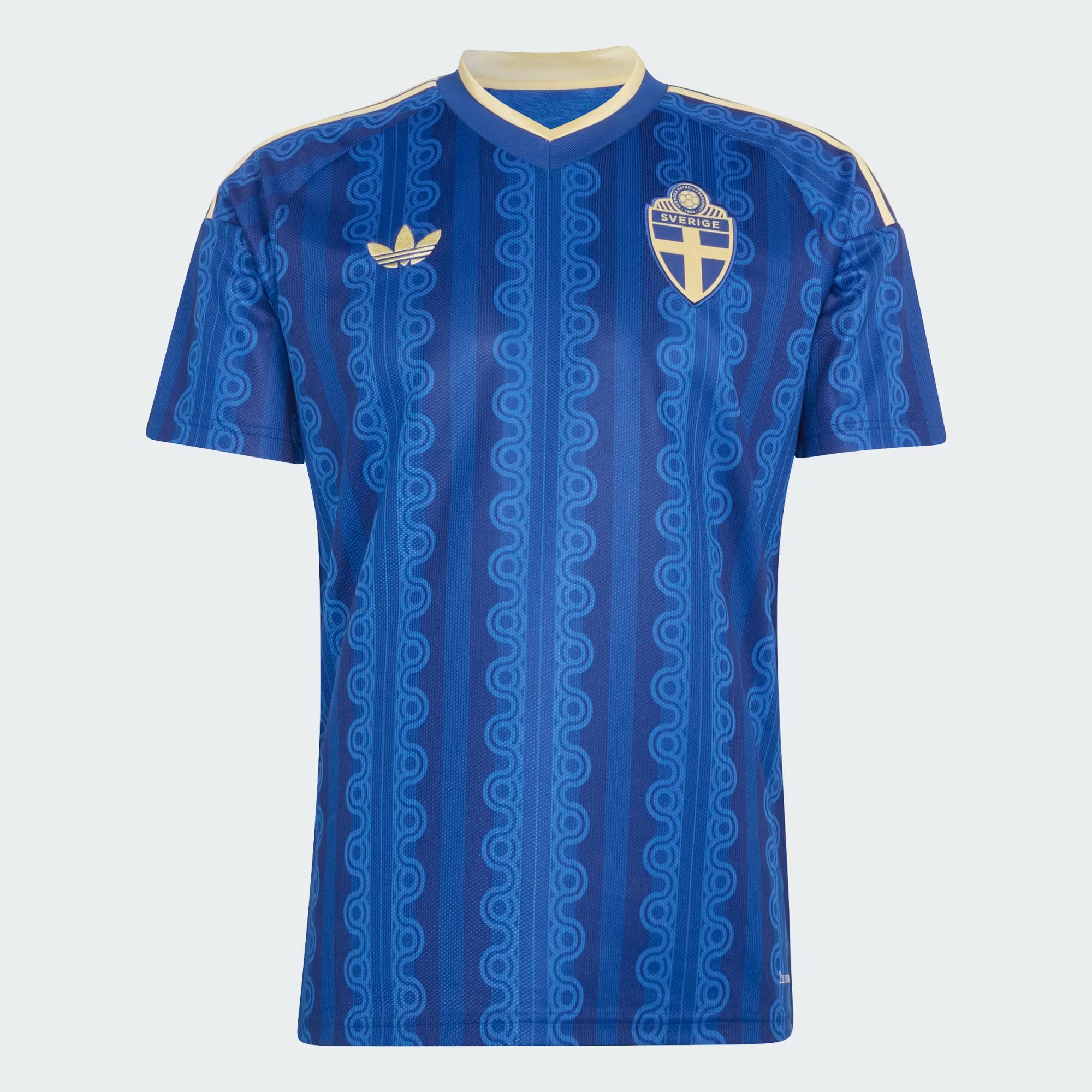 Camiseta Suecia 2ª Equipación – Fan version con parches oficiales