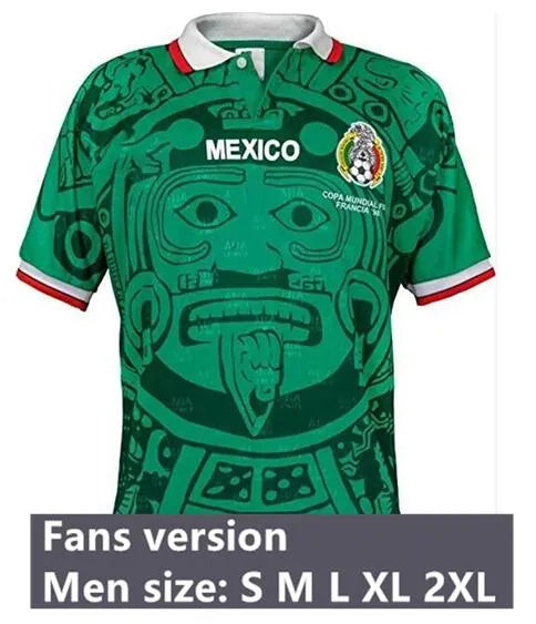 Mexiko 2026 Fußball-Trikots zur Weltmeisterschaft Heim & Auswärts... 1998 Heim