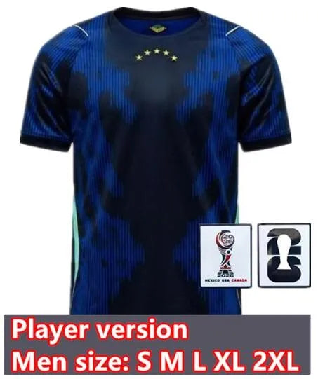 Brasilien Fußballtrikots 2026 Marcelo, Paqueta,... Spieler 2026 Auswärtstrikot-Patch