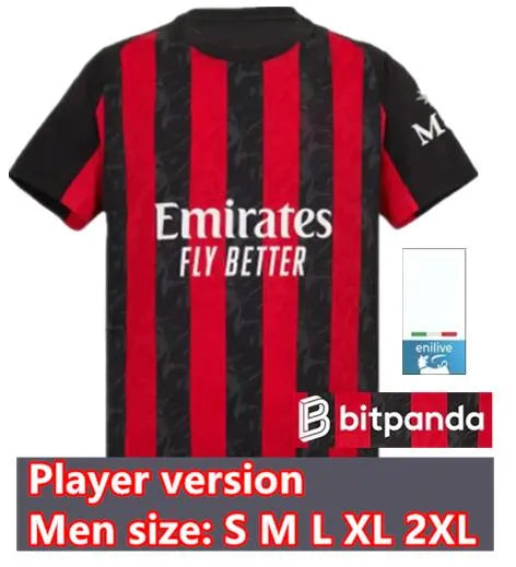 Milan Fußball-Trikot-Sets für Kinder Inklusive... Spieler 25/26 Heim-Patch