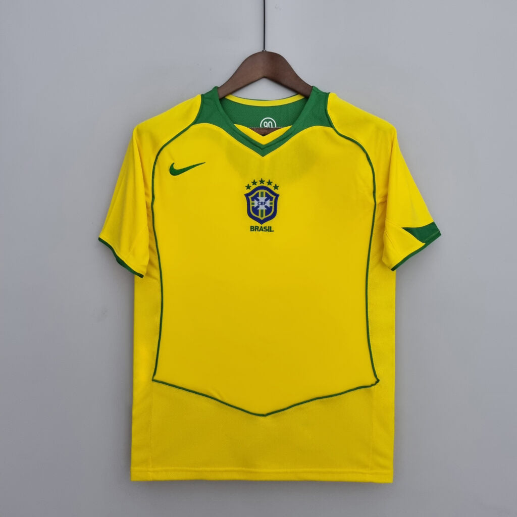 Camiseta Brasil 1ª Equipación 2004 – Fan version