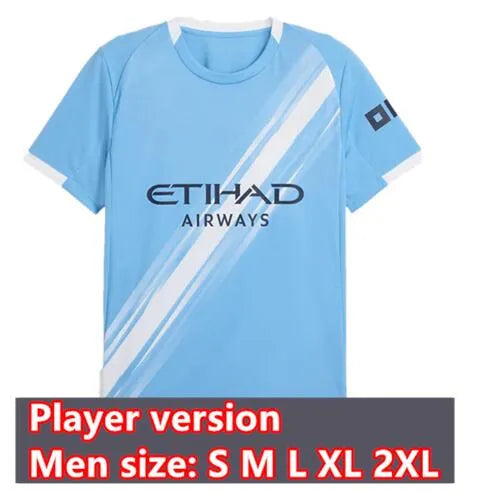 MARMOUSH 2025 Man City Soccer Jerseys   Retro Style... Player 25/26 home
