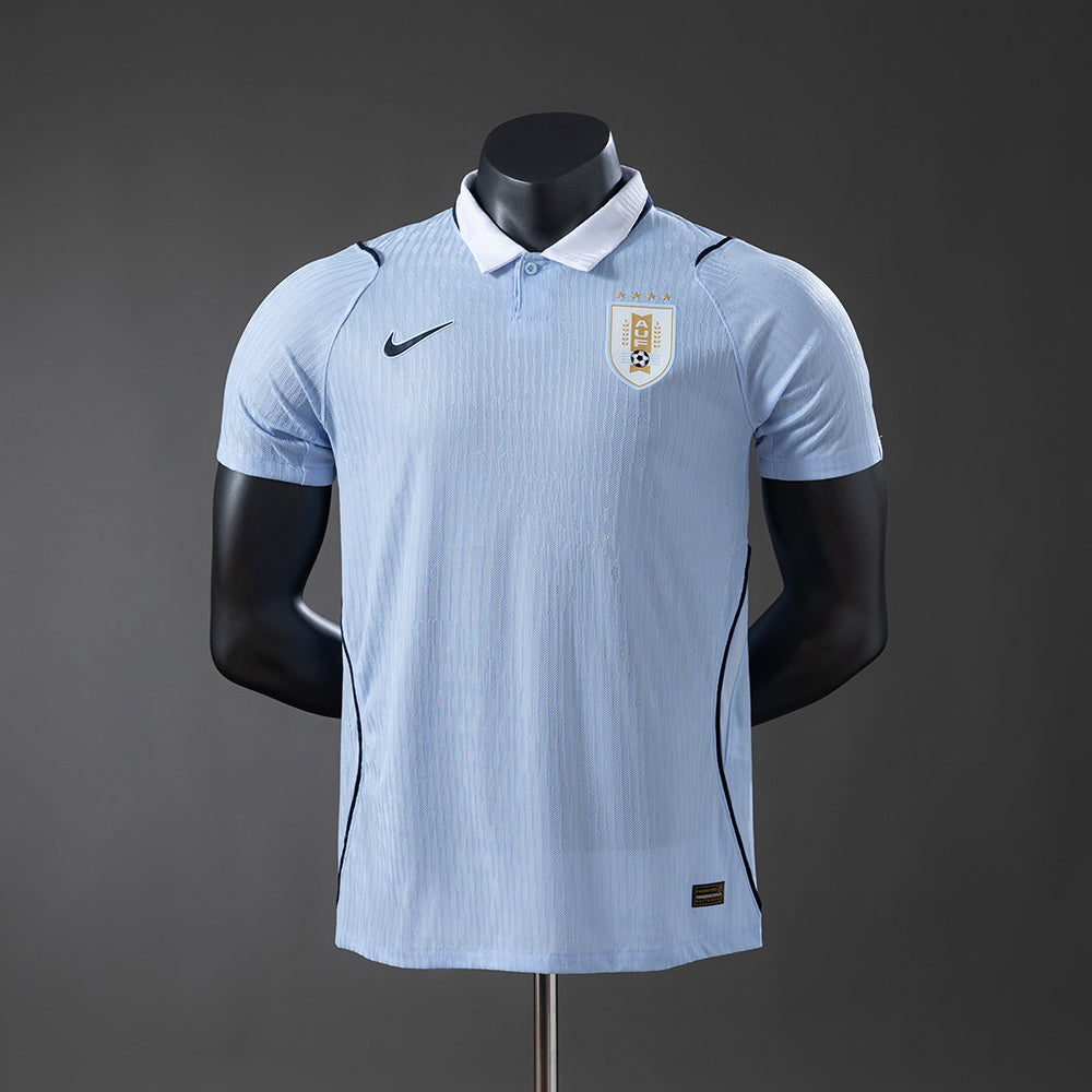 Camiseta Uruguay 1ª Equipación - Player version con parche oficial