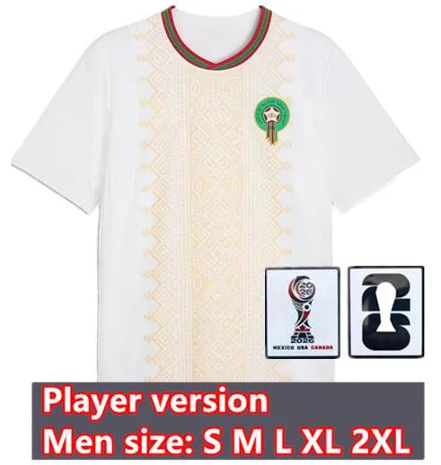 Moroccan Morocco Soccer Shirt   Home & Away Fans... Player 2026 Morocco away Patch