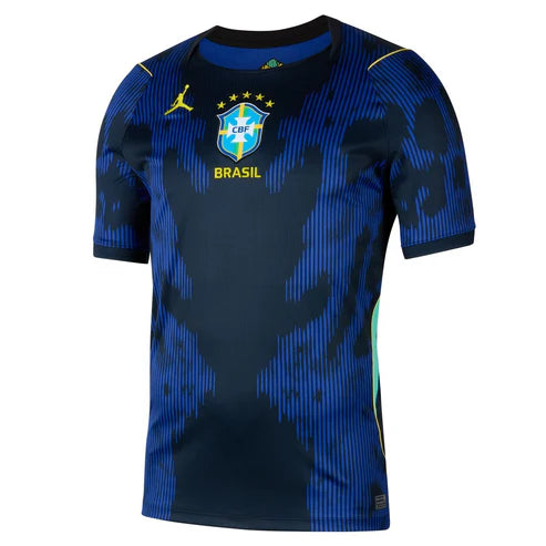 Brasilien Fußballtrikots 2026 Marcelo, Paqueta,... Spieler 2026 Auswärtstrikot-Patch